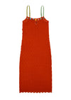 YANYAN KNITS 25 Spring/Summer BOLOROR Suspender Skirt YYK-YYW25-0251-HONG Red